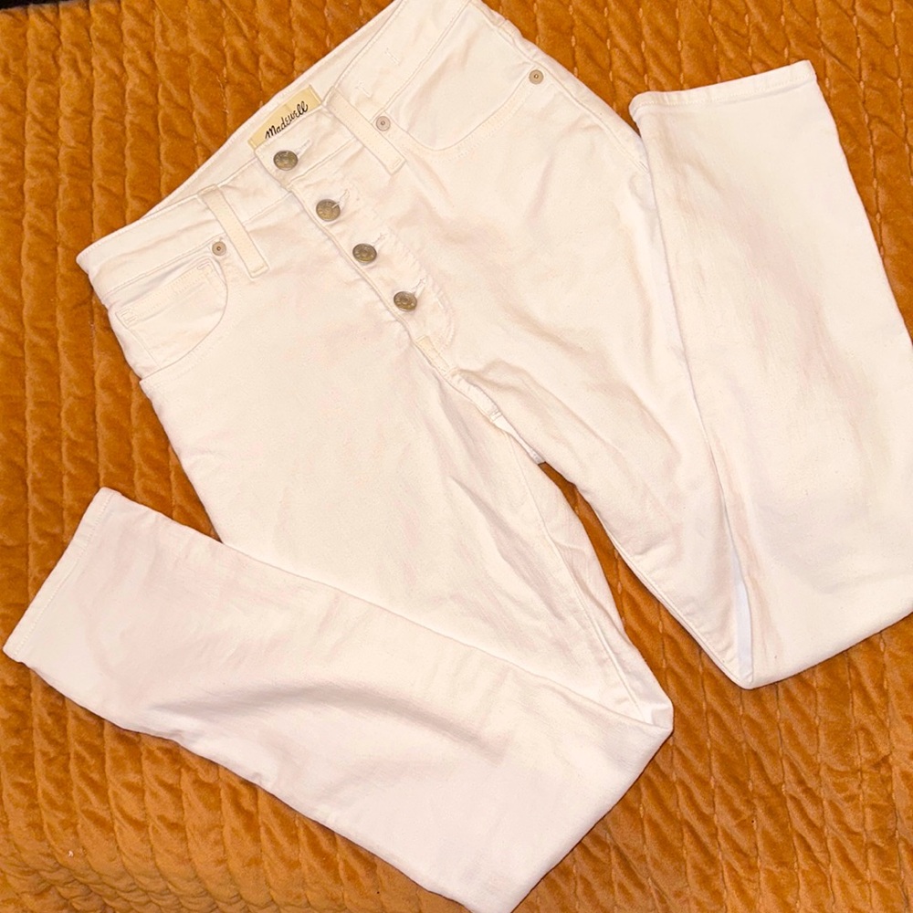 Madewell Curvy, high rise, skinny crop